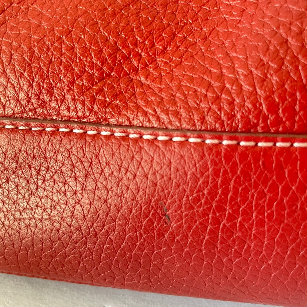 NWT Wilson’s Leather Equestrian Classic Hobo Hardware Red Leather Shoulder Bag - Picture 5 of 10